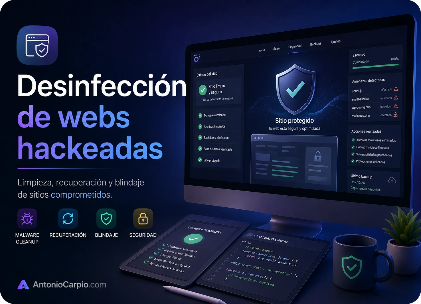 Desinfección Web